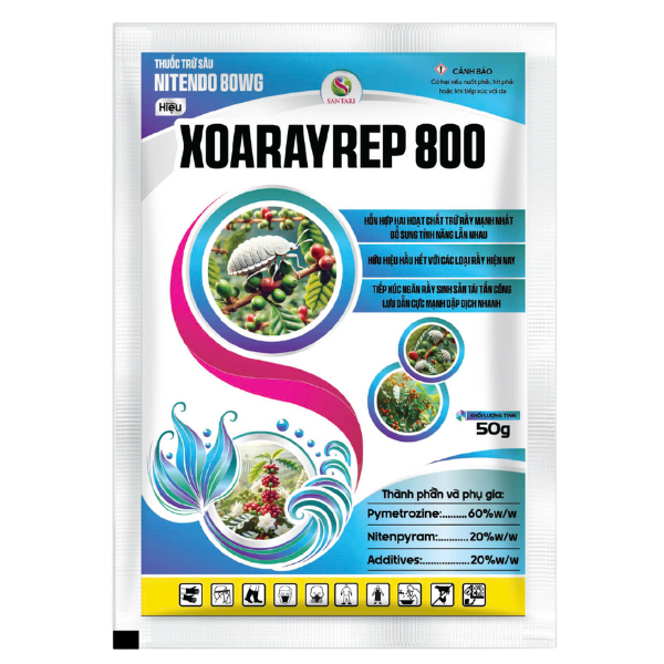 THUỐC TRỪ SÂU NITENDO 80WG HIỆU XOARAYREP 800
